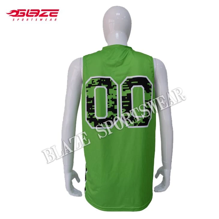 Boys Green Reversible Basketball Team Uniforms