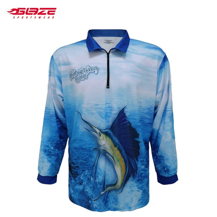 Latest Design Full Sublimated Fishing Shirt