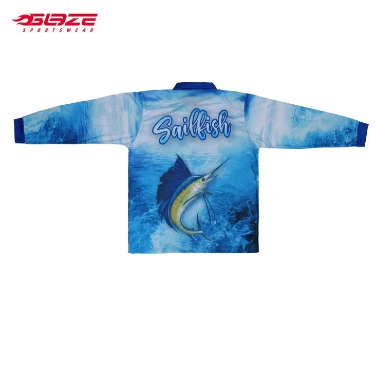 Latest Design Full Sublimated Fishing Shirt