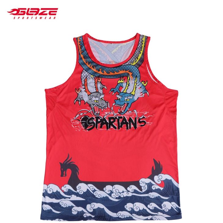 Red Mens Sports Singlet
