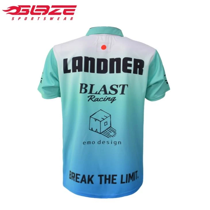 Full Dye Sulimated Buttom Down Racing Shirt